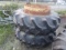 Goodyear 20.8-38 Tires On Double Bevel Dual Rims