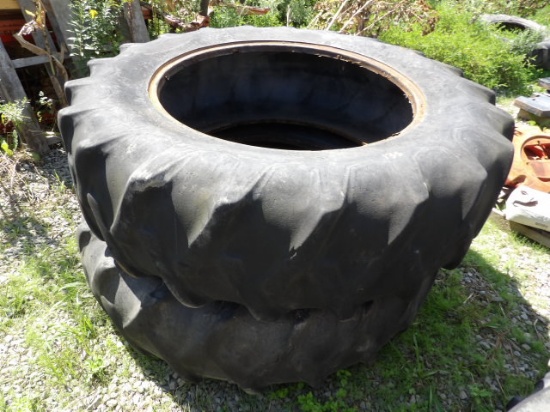 18.4-38 Firestone Tires, Takeoffs Might Be Good To Cut For Pulling