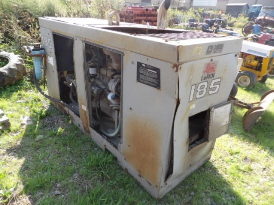 Leroi 185 Air Compressor w/ John Deere 4039DF Diesel Engine, 4075 Hours