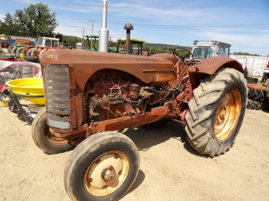 Massey Harris 55 Antique Tractor, Gas Engine Turn Over But We Have Not Trie