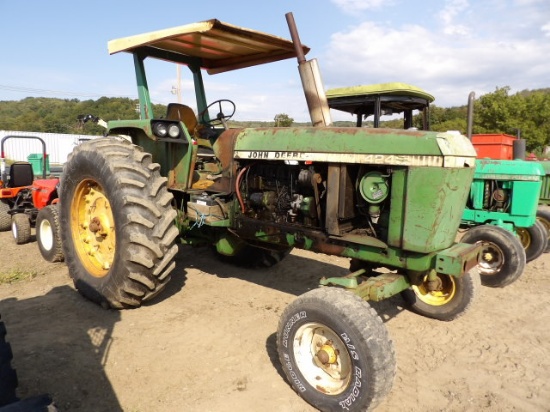 John Deere 4240 Factory Open Station w/ Rops Canopy, Quad Range, Nice 20.8-