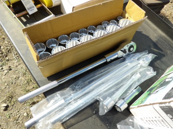 !Craftsman 22 Piece 3/4 Dr Master Socket Set w/ Big Ratchet, Breaker Bar, E