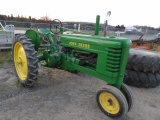 John Deere B Antique Tractor, Hand Start, New Firestone Tires, Fenders, Pro