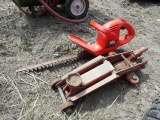 Floor Jack & Black & Decker Electric Hedge Trimmer
