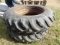 CO-OP 16.9-38 Tires On DB Rims, Bottom Rim Is In Need Of Repair