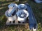Pallet Of Truck Rims, Steps, Racing Valve Covers