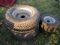 Set Of 4 Turf Tires & Rims 20-12.00-15 & 20-8-10