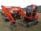 Kubota KX71-3 Mini Excavator, Full Cab, Rubber Tracks, Hydraulic Thumb, Bac
