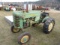 John Deere M Antique Tractor, Wheel Weights, Good Rear Rubber, Belt Pulley,