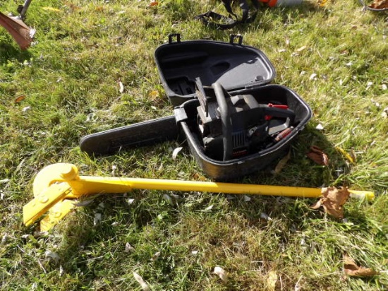 Craftsman 16" Chainsaw w/ Case & Vergo Yellow Turning Tool