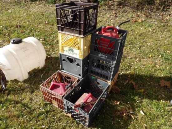 Milk Crates & Gas Cans