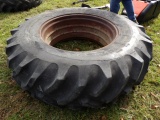 18.4-34 Tire On Double Bevel Rim