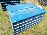 (2) Blue Bolt Bins