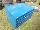 (2) Blue Bolt Bins