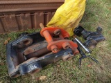 (3) Kubota Backhoe / Excavator Quick Couplers w/ Some Pins
