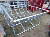 Cradle Round Bale Hay Feeder, Nice Feeder To Keep The Hay Out Of The Mud &