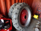 Firestone 13.6-38 Tires On 9 Bolt Pressed Steel Rims, Great For A Pulling T
