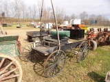 Black Horse Drawn Wagon w/ Brakes