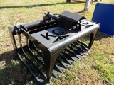 New 4'  KC HD Rock Grapple Bucket For Mini Skid Steers, Dingo Style Quick A