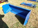 New KC 4' Snow Pusher For Mini Skid Steers, Dingo Style Quick Attach