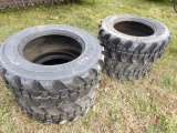 (4) New 10-16.5 Skid Steer Tires