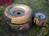 Set Of 4 Turf Tires & Rims 20-12.00-15 & 20-8-10