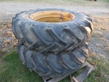BKT 18.4-34 Tires On Double Bevel Rims, Nice Tires