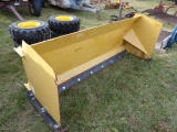 8' SSL Snow Pusher w/ Cutting Edge & Skid Shoes