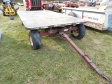14' Steel Flatbed Wagon w/ 8 Ton Running Gear
