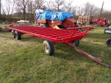 New 24' Round Bale Bed On H&S 12 Ton Tandam Running Gear