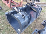 New Wolverine GB1172W Dual Cylinder Flat Bottom Grapple Bucket, Universal S