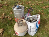 Beer Keg & Tap, Propane Tank, Drop Lights