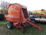Gehl 2480 Round Baler, Gathering Wheels, Variable Open Throat, Nice Clean B