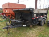12 Griffin Hydraulic Dump Trailer, Tandam Axle, Dual Tilt Cylinders, Spilt
