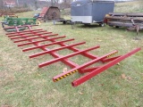New Red Round Bale Bed, Ready To Set On Your Running Gear
