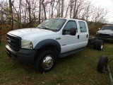 07 Ford F550 4 Door Cab & Chassis Truck, 6.0 Powerstroke Diesel, New PA Ins