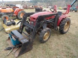Farm Pro 4wd Compact Tractor w/ Loader, Motor Is Apart, Parts In Bucket, Se