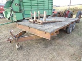 18' Deckover Trailer w/ Title & Ramps