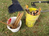 (2) Buckets Of Ice Fishing Tip Ups