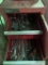 Red Internationa; Toolbox w/ Tools & Misc Items