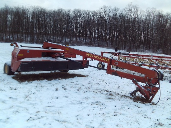 New Holland 1432 Center Pivot Discbine, 2 pt Hookup, Flail Conditioning