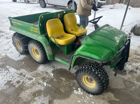 John Deere 6x4 Diesel Gator, Only 183 Original Hours, Grill & Fender Guards