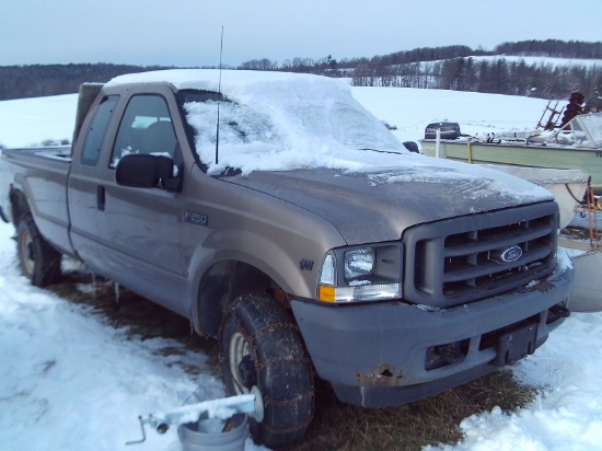 Ford F250 4wd Pickup, Gas V10 Engine, Manual Transmission, NO TITLE, AS-IS