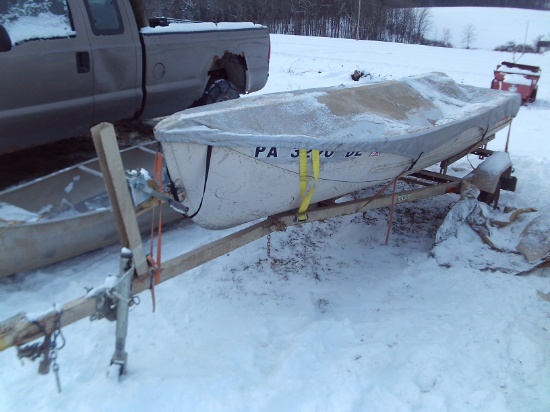 Lonestar Boat On Cox Trailer, NO TITLE OR REIGSTRATION