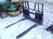 Kivel 4200 LB Heavy Duty Walk Through Forks, Universal SSL Quick Attach