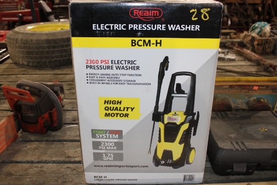 Reaim BCM-H 2300 PSI Electric Pressure Washer, New In Box