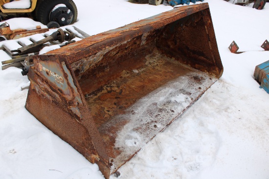 Bradco Paladin 6' High Capacity Quick Attach Bucket, Very Rusty, Holes For