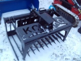 KC 4' Brush Grapple For Mini SSL, Single Cylinder, Dingo Style Mini SSL Qui