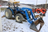 New Holland Workmaster 50 4wd Tractor w/ 621TL Loader, SSL Quick Attach Buc