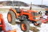 Kubota M4700 2wd Tractor, Rear Remote, 5 Cylinder Diesel Engine, Firestone